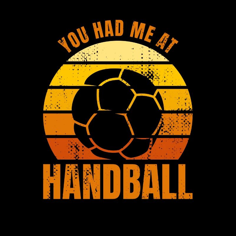 Handball player saying