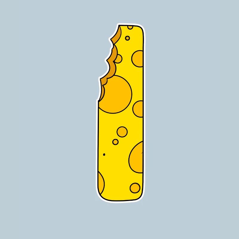 Lettre I - Lettre initiale I - Motif Fromage