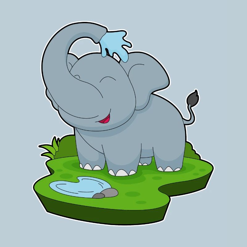 Elefant Wasser