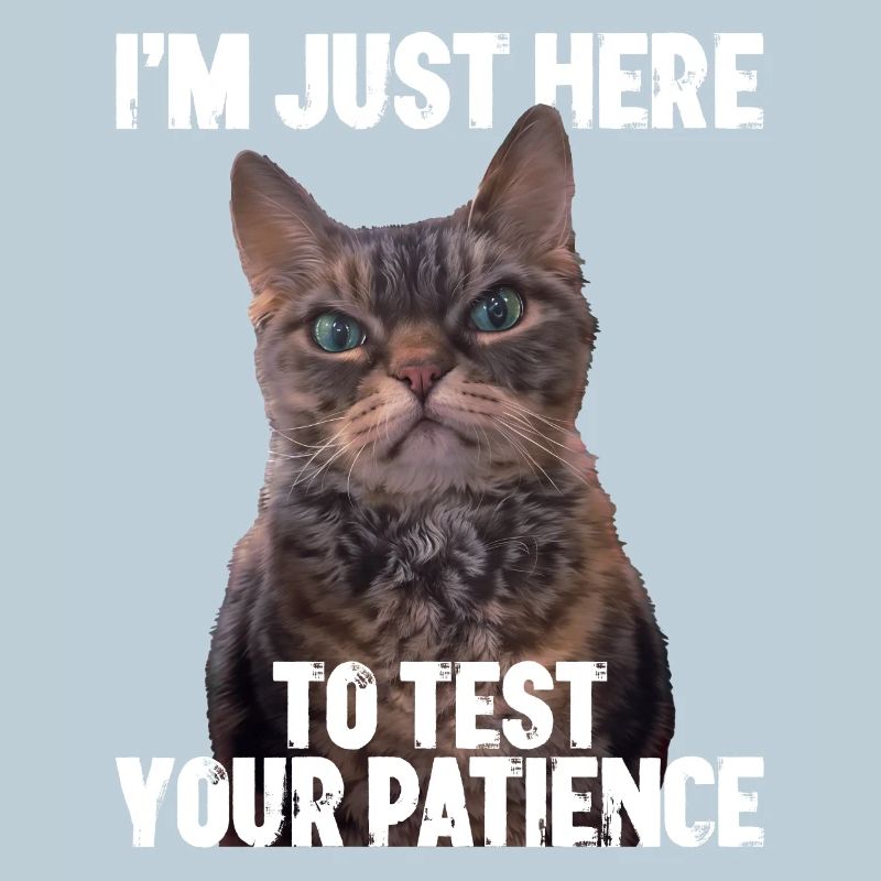 Just here to test your patience