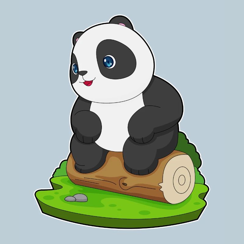 Tronc d’arbre de panda