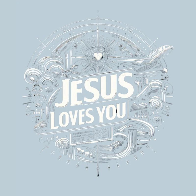 Jésus t’aime – Conception de cercles