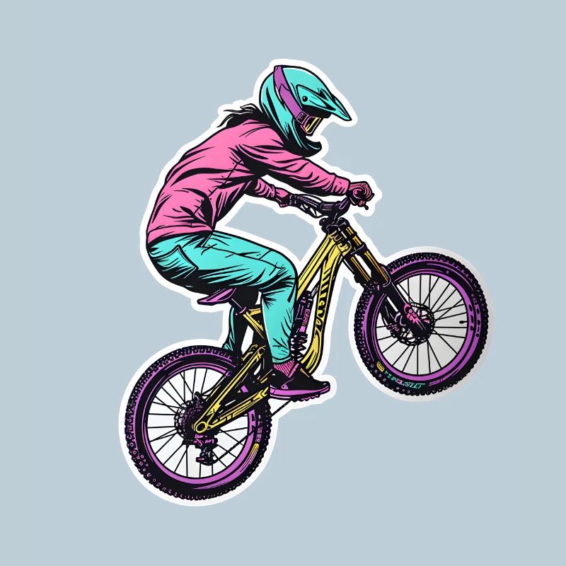Mountain biker