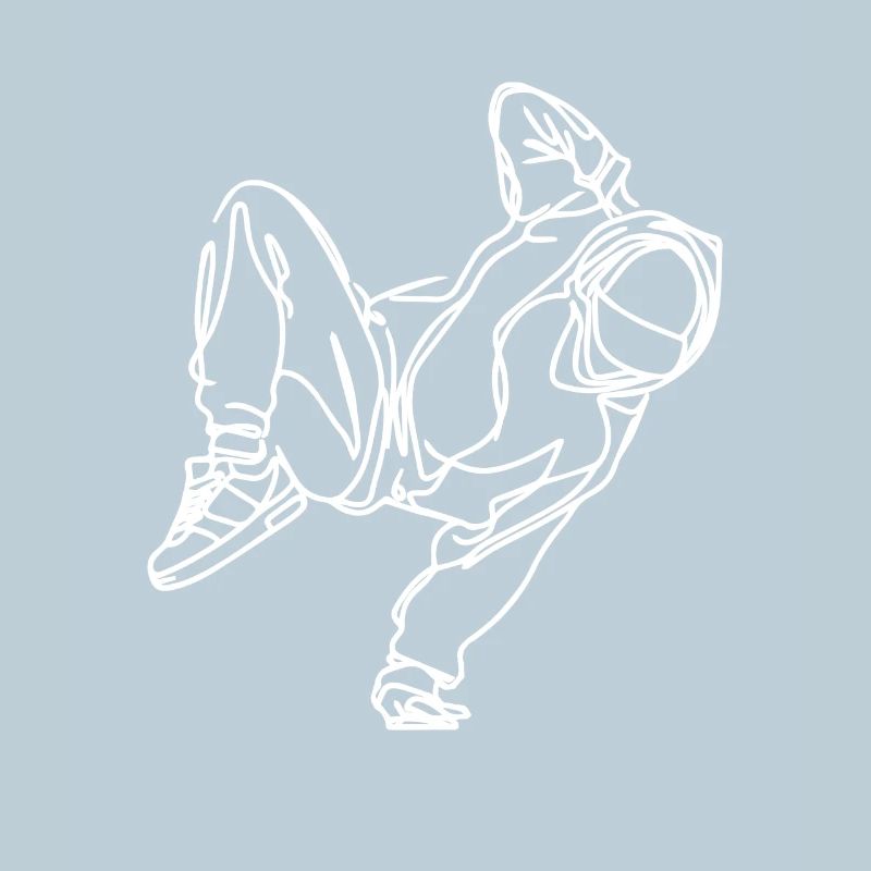 Dessin de breakdancer
