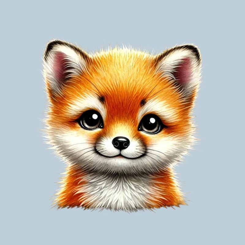 renard mignon renard petit design