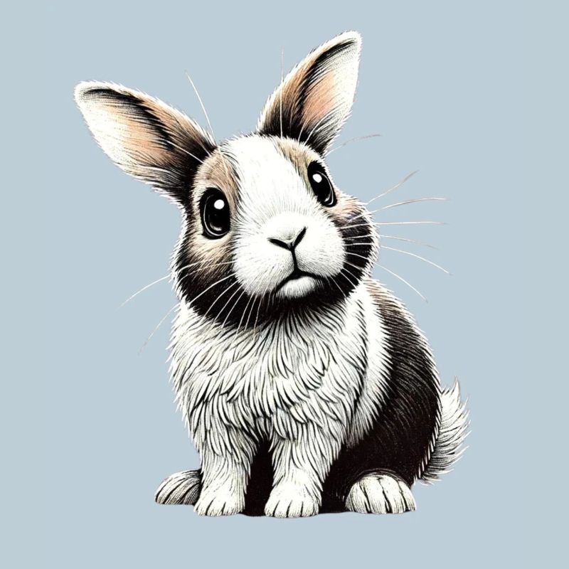 Entzückende Hasenillustration