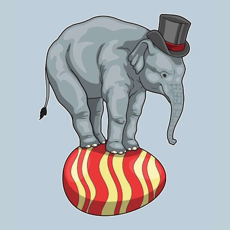 Cirque de Pâques des éléphants