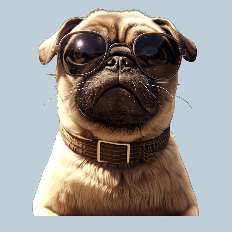Mops Beige Hunde Liebe Carlin Kleiner Süßer Mops