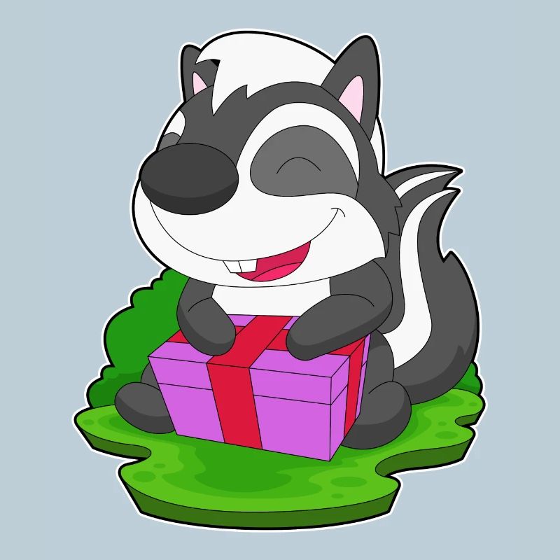 Skunk Christmas Package
