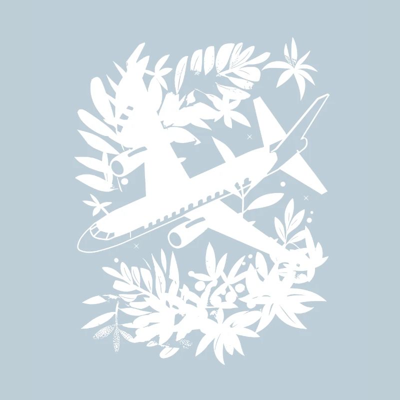 Flugzeug Comic Stil