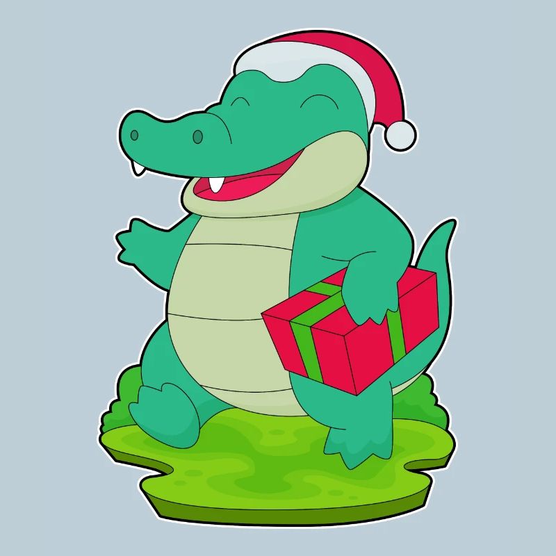 Krokodil Weihnachten Paket