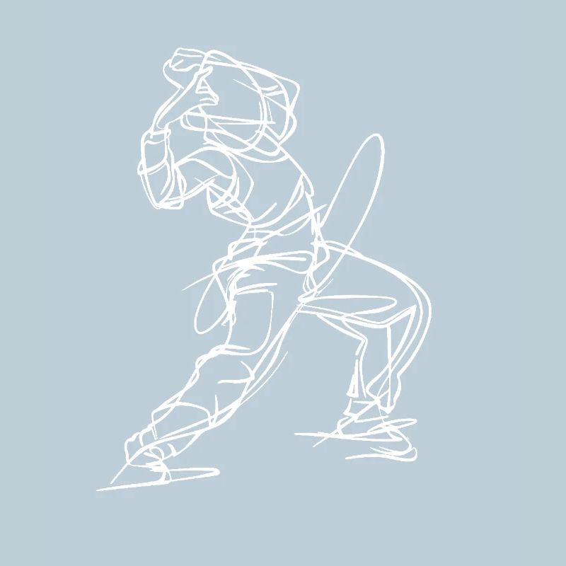 Breakdancer : Dessin au trait