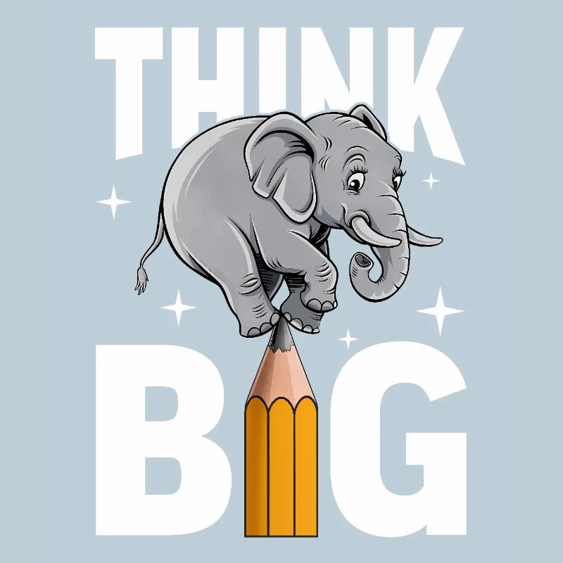Denke groß Elefant Denker, Träumer und Visionäre