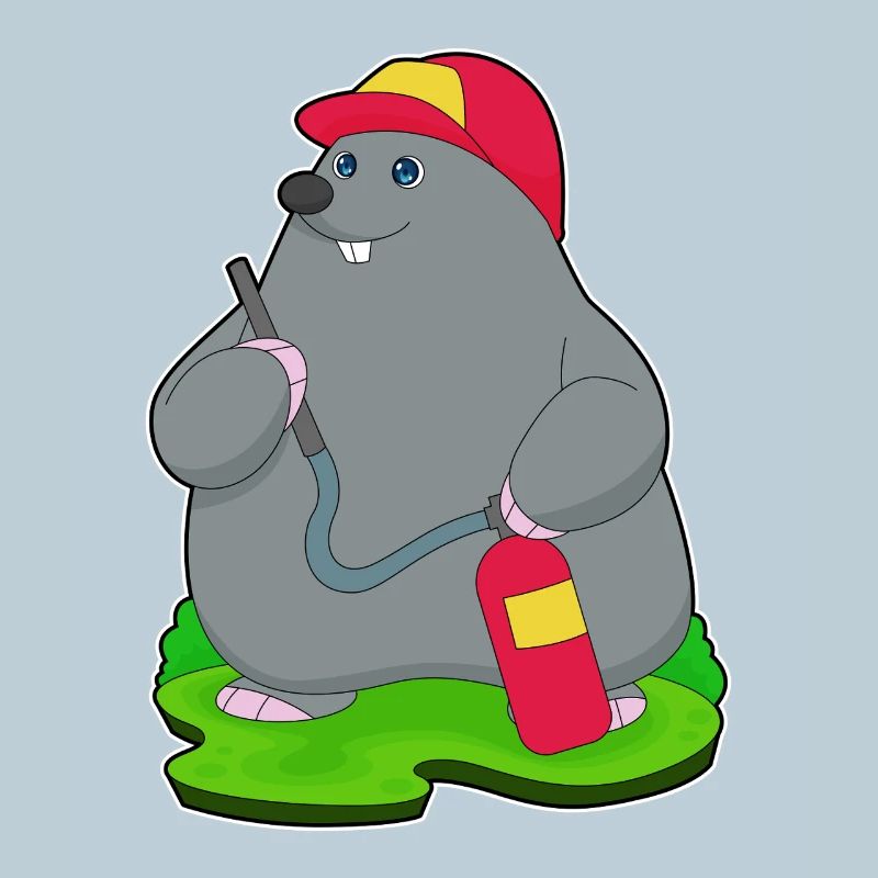 Mole Firefighter Fire Extinguisher