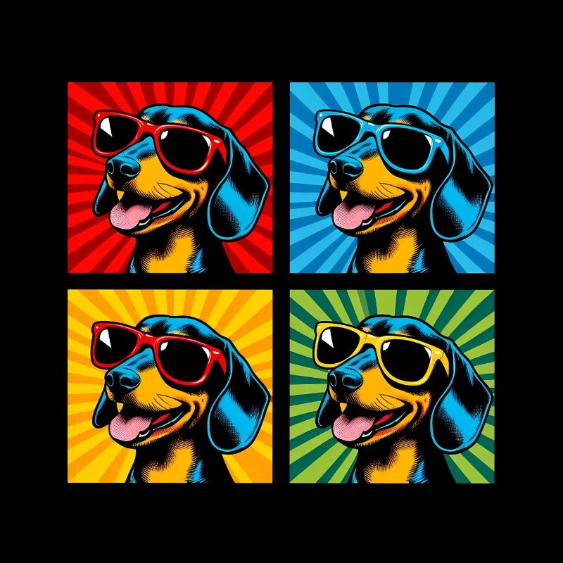 Pop Art Dackelwurst, Brezel, Nudel, Wiener