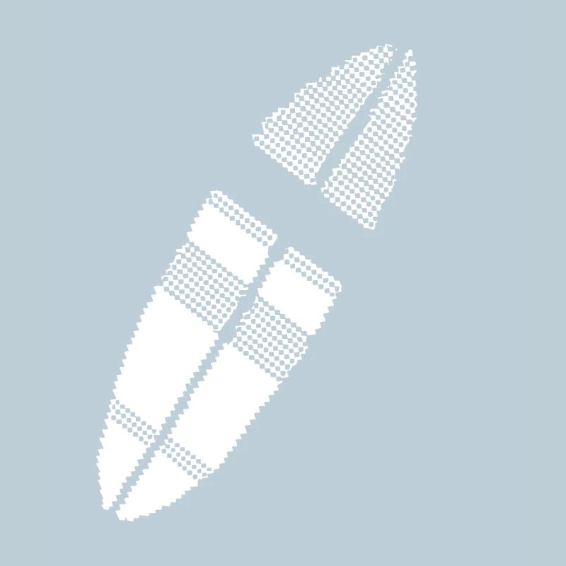 Surfbrett Pixel Grafik