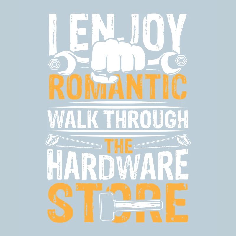 Romantic walk through hardware store