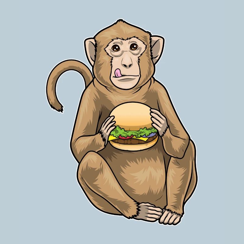 Cheeseburger de singe
