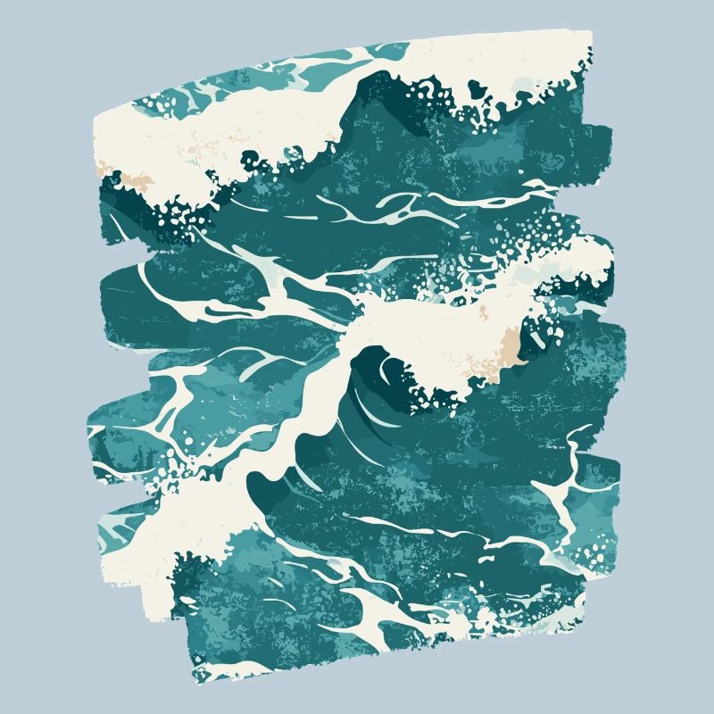 Les vagues et la mer