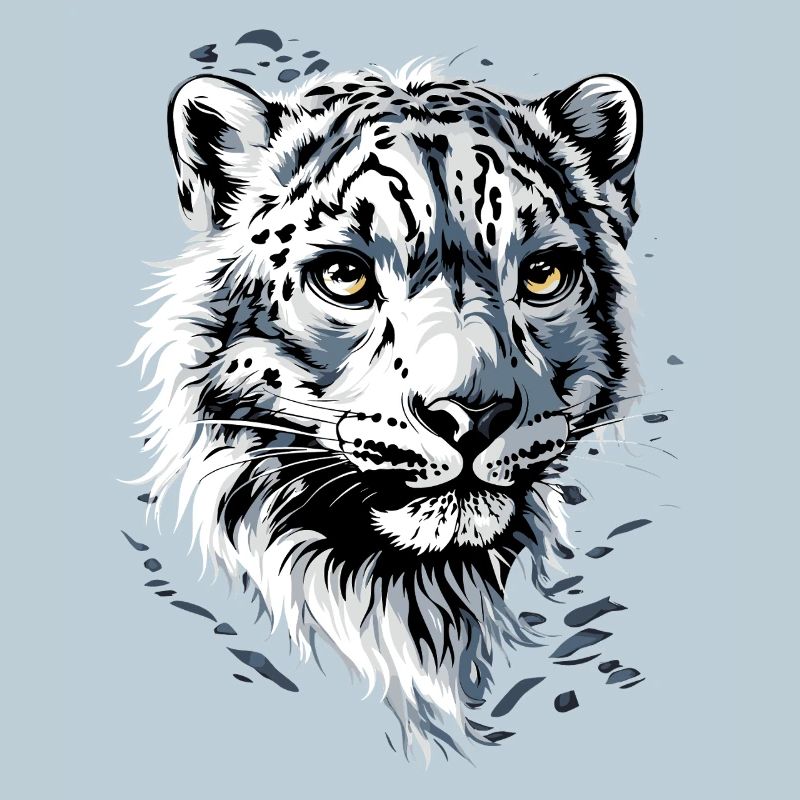panthère léopard des neiges gros chat gros chat léopard