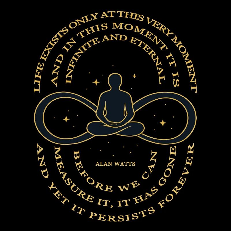 Alan Watts Zeit Infinity T-Shirt