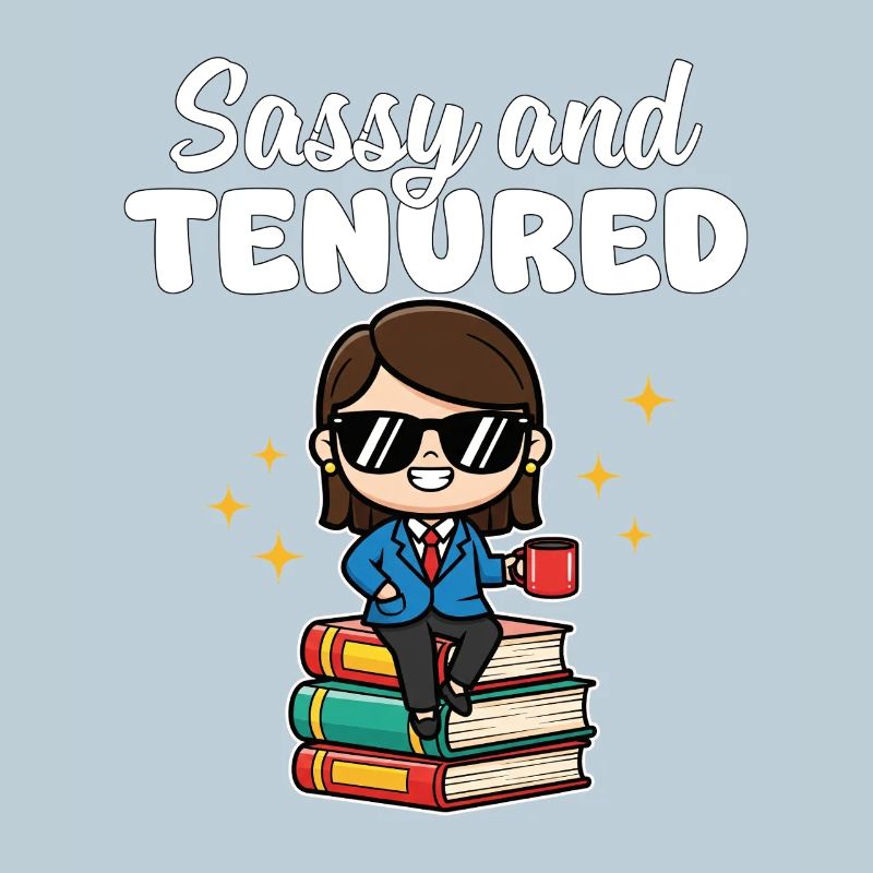 SASSY AND TENURED - TEACHER GIFT