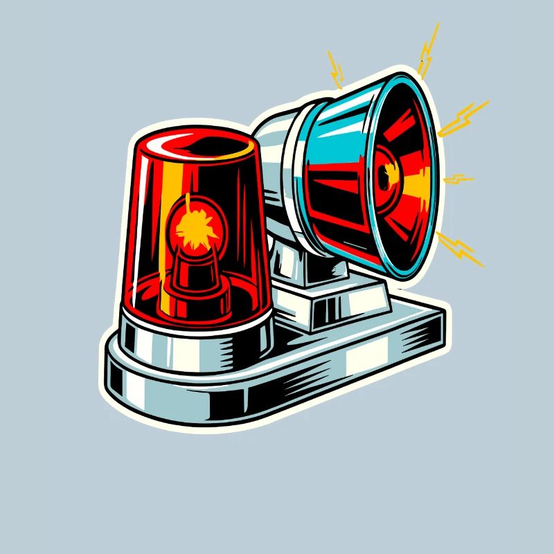 Fire Siren Warning Light