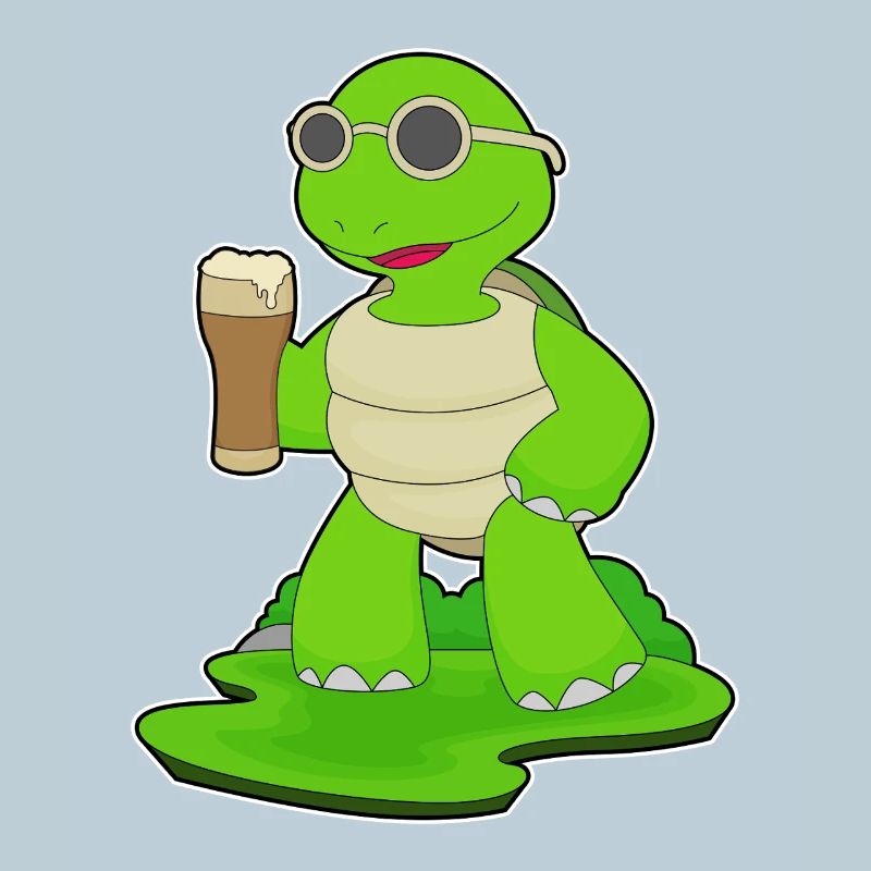 Turtle Chope de bière Bière