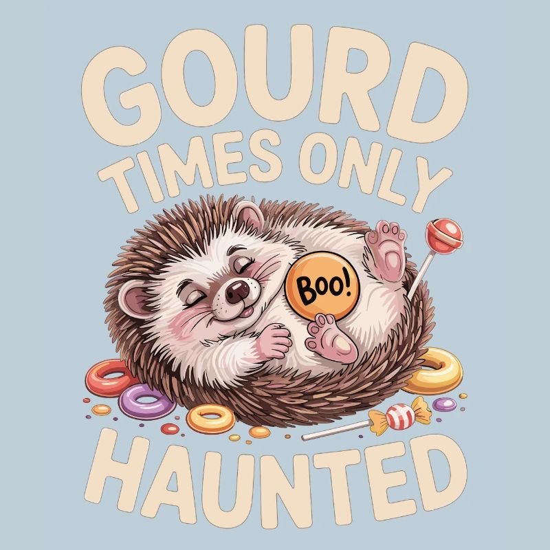 Hérisson mignon avec motif d'Halloween