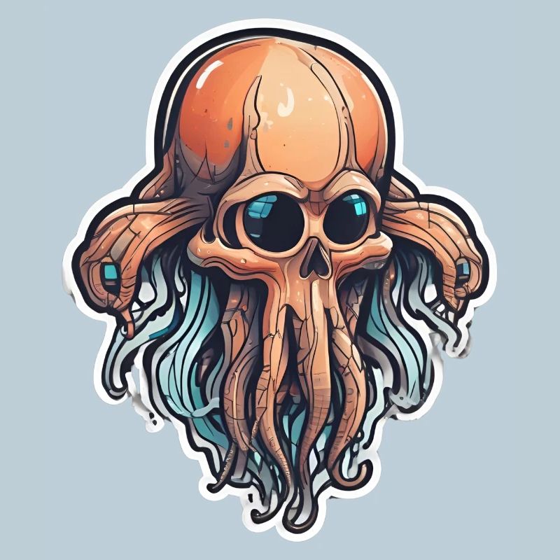 Eco-Friendly Squid Skull