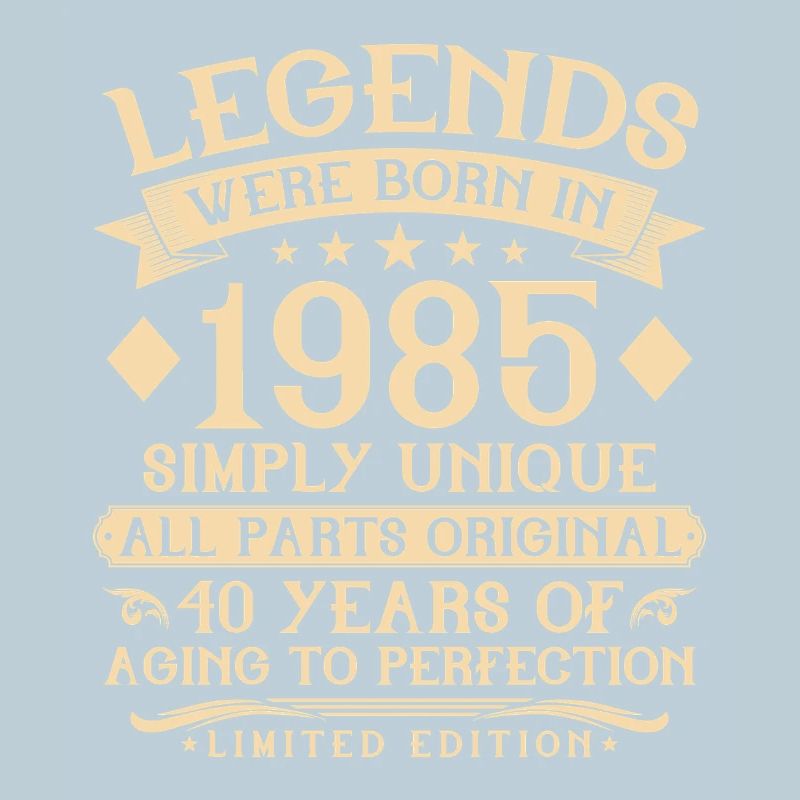 40e anniversaire de naissance : 1985 - 40 ans