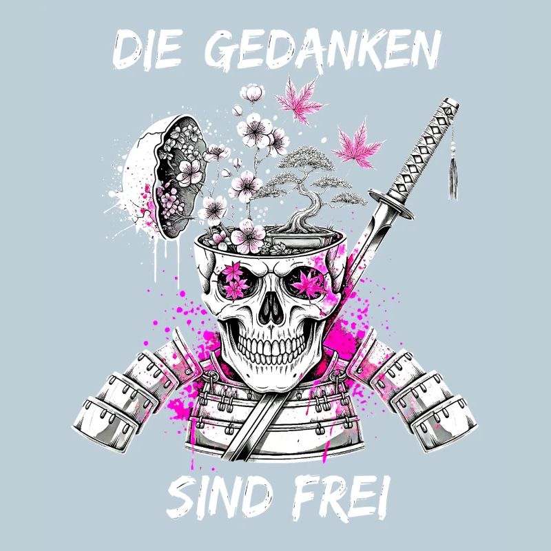 Kriegerischer Totenkopf Samurai
