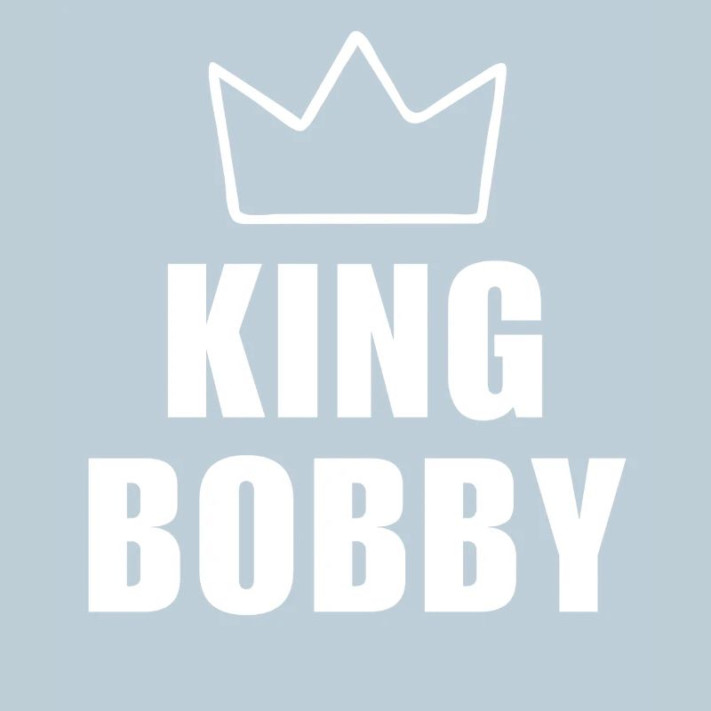 T-shirt King Bobby Crown – Nom commençant par B