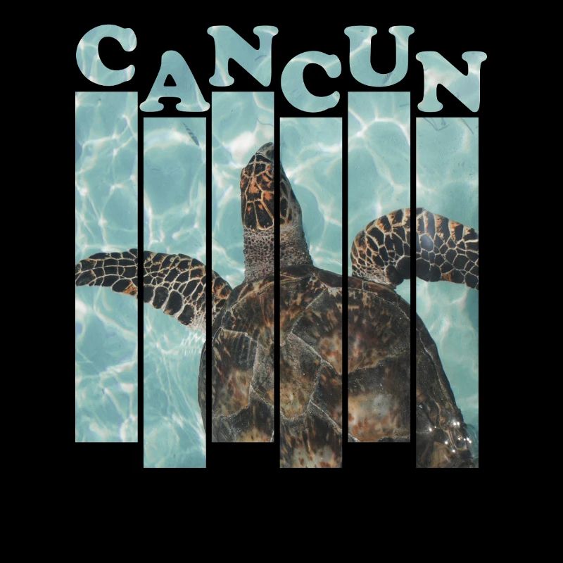 Cancun Meeresschildkröte Design am Pool