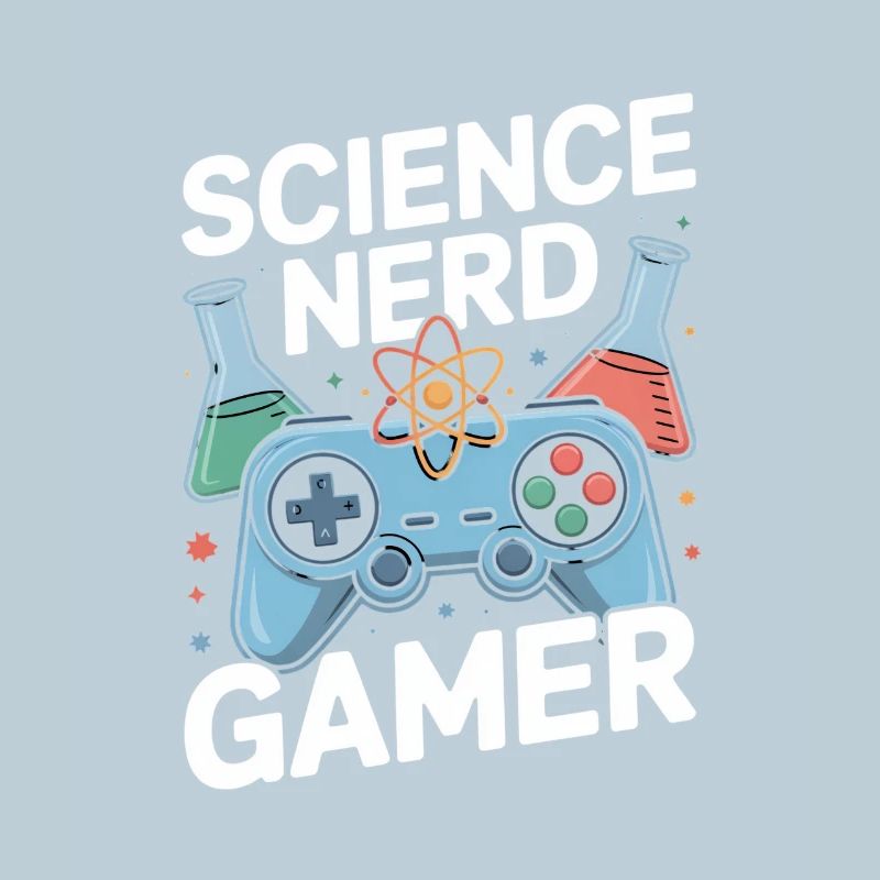 Science Nerd Gamer Controller Chemie Labor