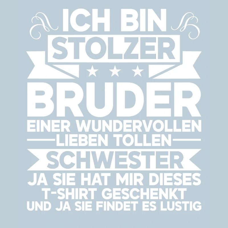 Stolzer Bruder Einer Wundervollen Schwester