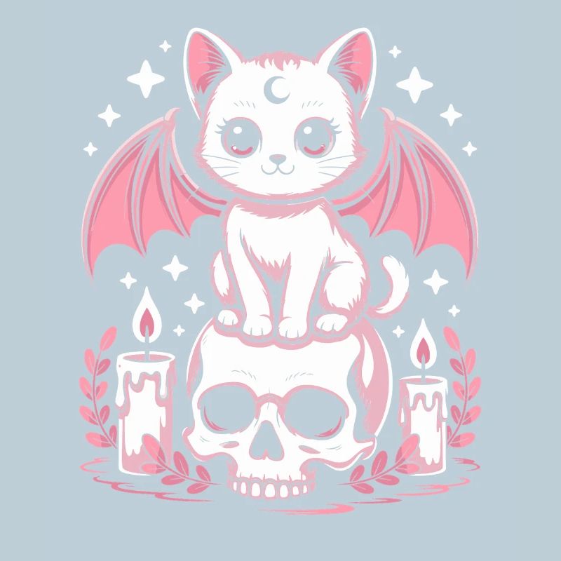 Kawaii Pastel Goth Katze