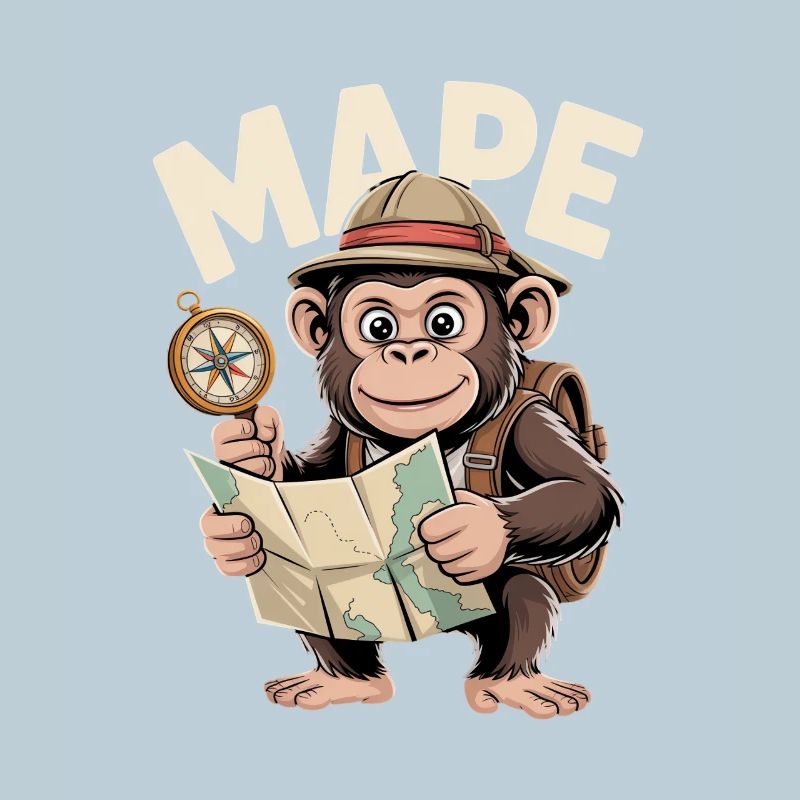 MAPE Monkey with Map and Compass Adventure