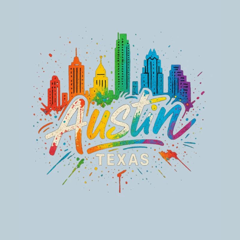 Austin, Texas : Skyline des Mondes de couleur
