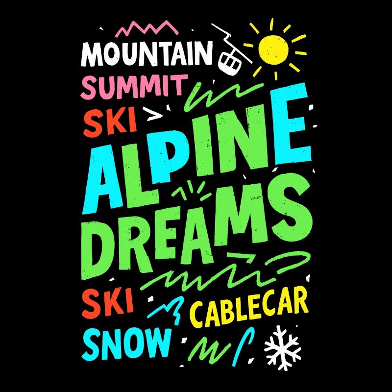 Alpine Dreams Ski & Snow Mountain Design