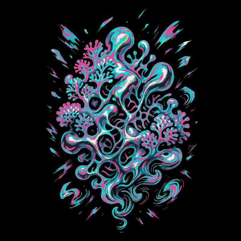 AI Abstract Coral