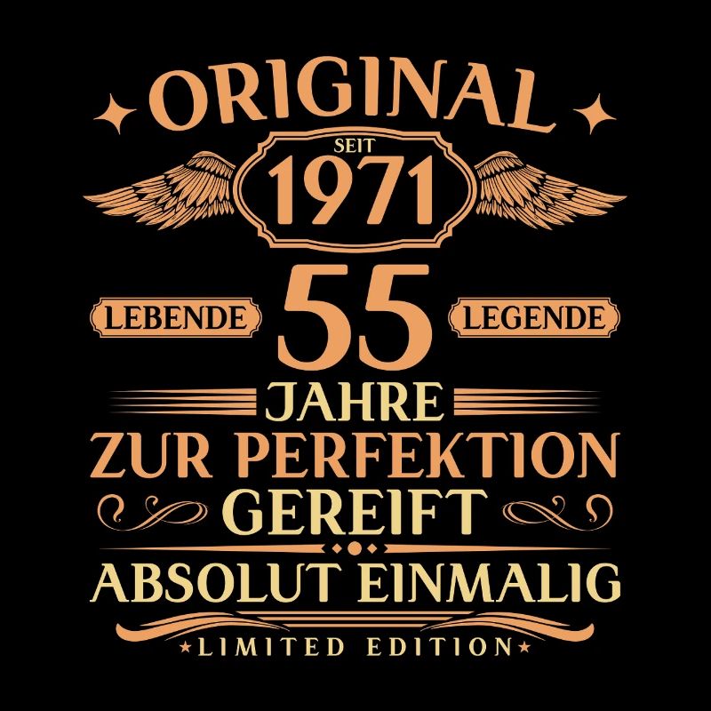 55th Birthday Gift Idea Vintage 1971 Born