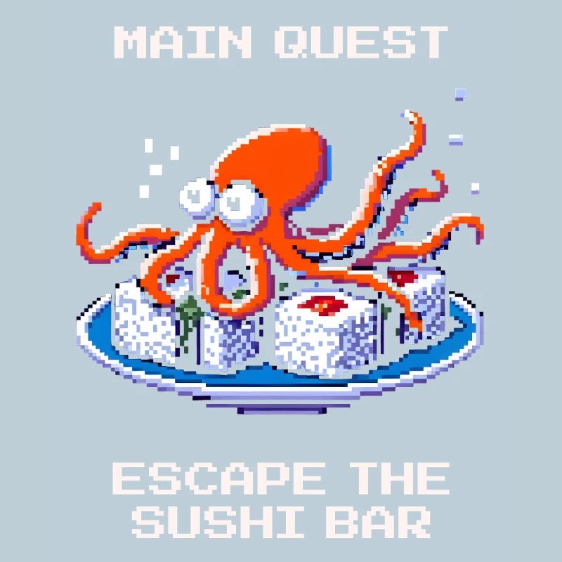 Évadez-vous du bar à sushis | Octopus Humour