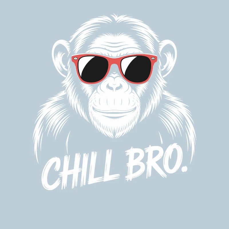 Chill Bro Monkey avec des lunettes de soleil