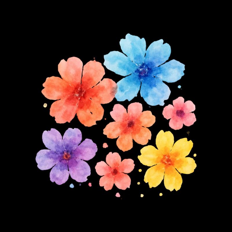 Fleurs à l’aquarelle – Délicates et féminines