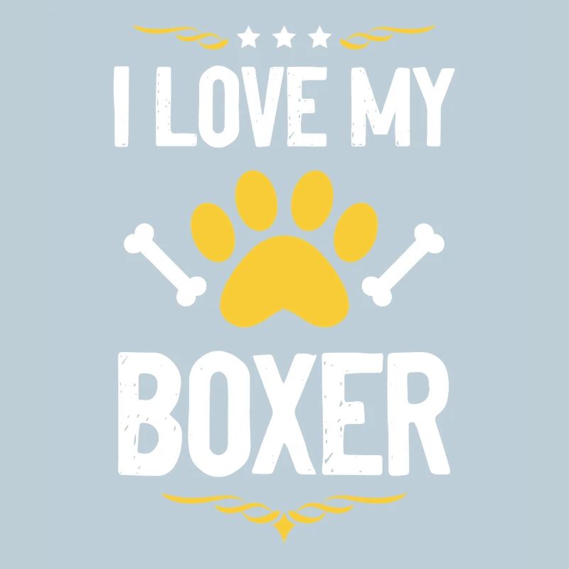 Ich liebe meinen Boxer – Pfote & Knochen