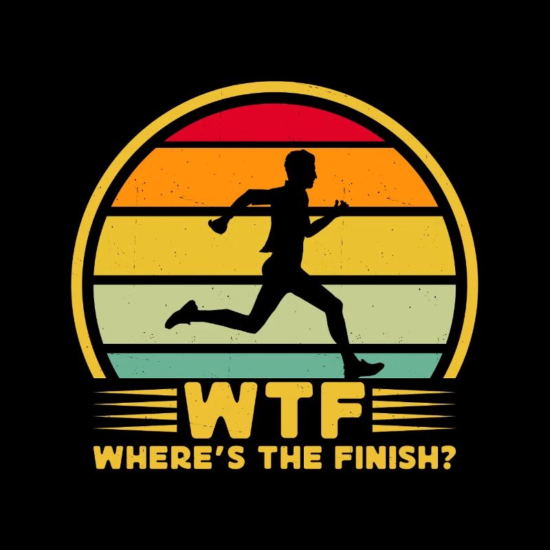 Running Run Where´s The Finish Marathon Runner