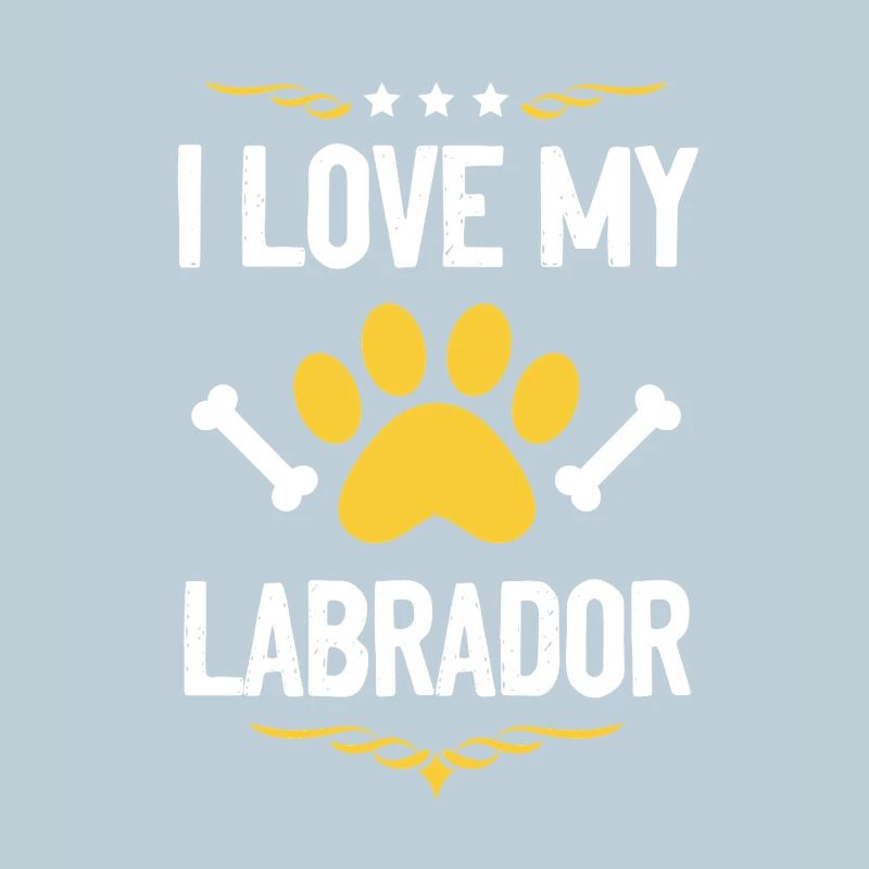 I love Labrador paw