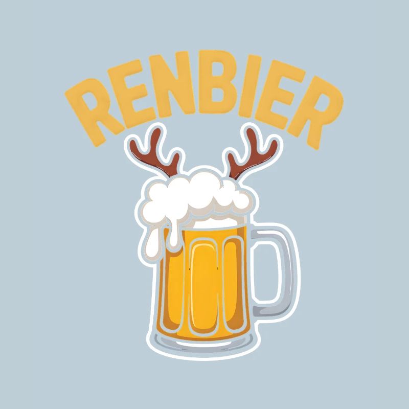Cruche de renne avec bois