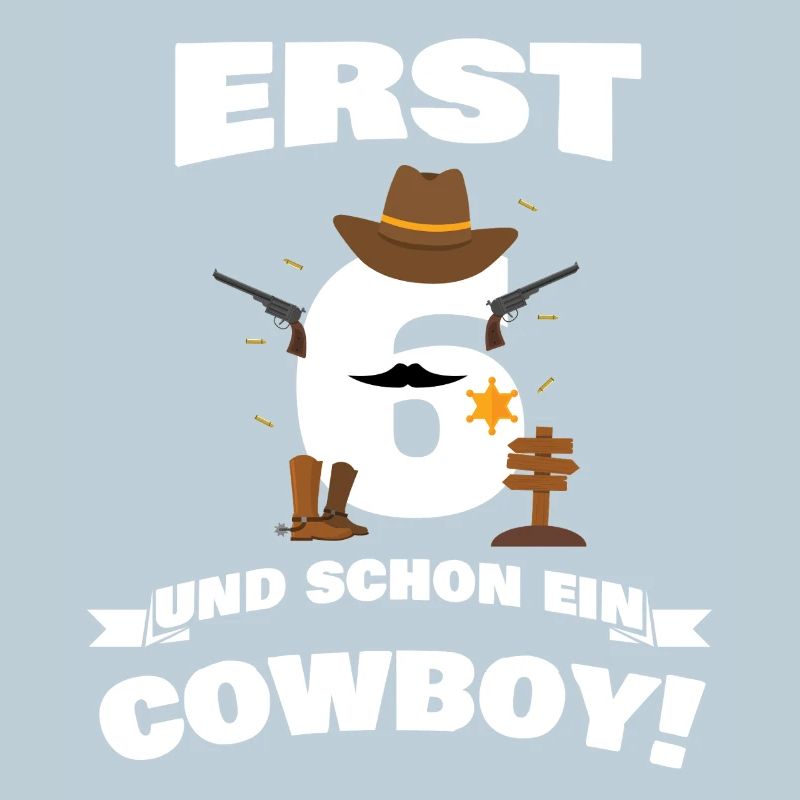 Erst 6 und schon Cowboy / Kinder Geschenkidee